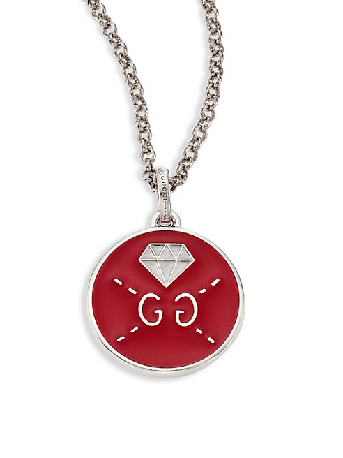 Gucci - Gucci Ghost Sterling Silver Pendant Necklace