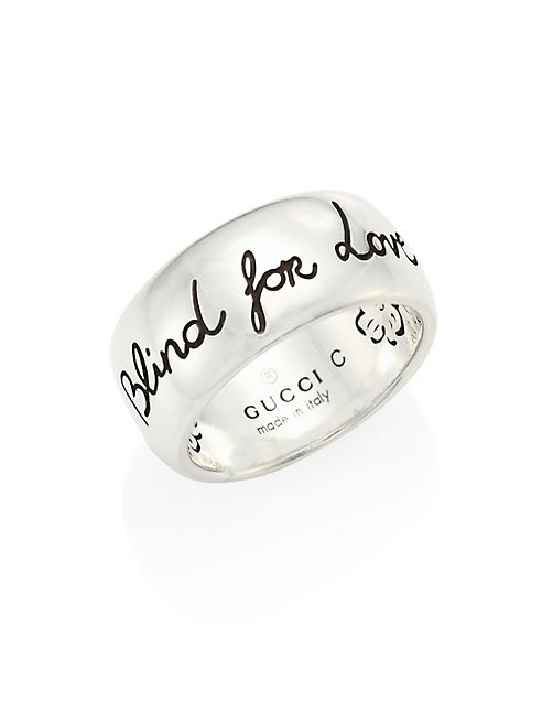 Gucci - Blind For Love Sterling Silver Ring