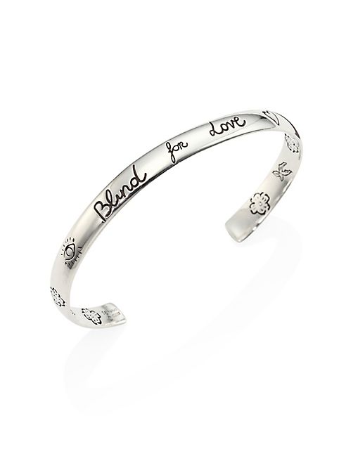 Gucci - Blind For Love Sterling Silver Cuff