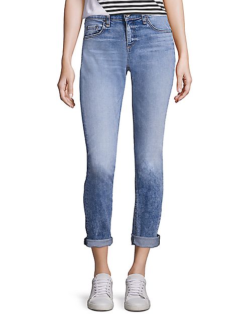 rag & bone/JEAN - Dre Cuffed Boyfriend Jeans