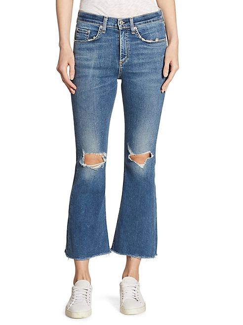 rag & bone/JEAN - Cropped Flare Jeans