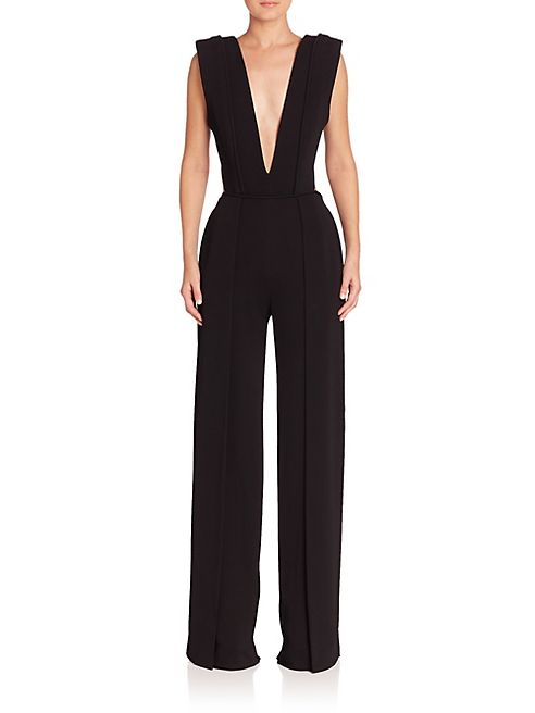 Brandon Maxwell - V-Neck Jumpsuit