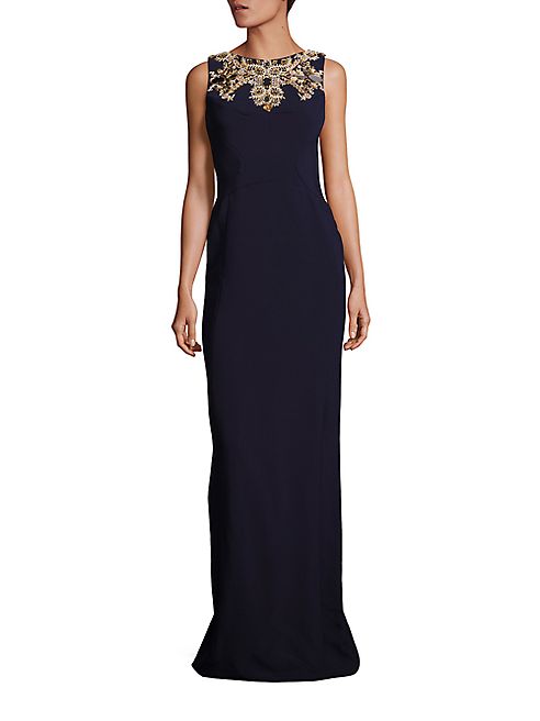 Antonio Berardi - Sleeveless Embroidered Gown