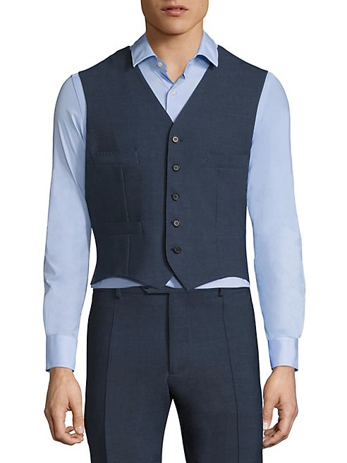 Saks Fifth Avenue x Traiano - Colorblock Single-Breasted Vest