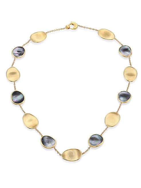 Marco Bicego - Lunaria Black Mother-Of-Pearl & 18K Yellow Gold Necklace