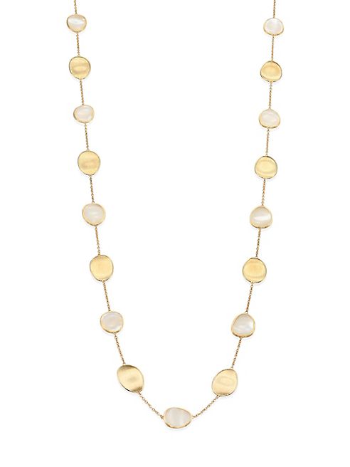 Marco Bicego - Lunaria Mother-Of-Pearl & 18K Yellow Gold Long Necklace/36