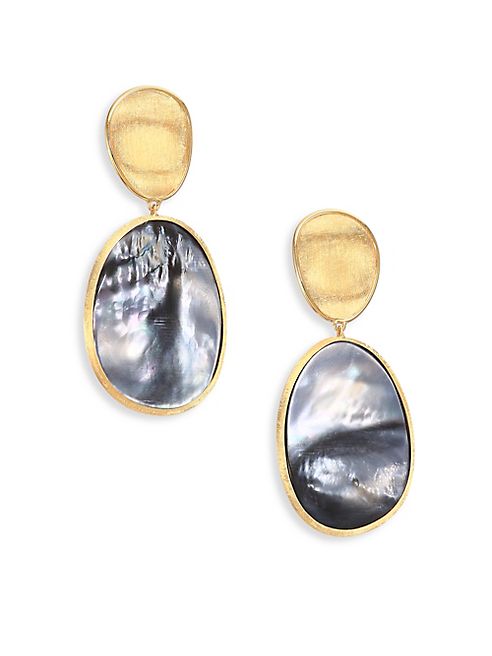 Marco Bicego - Lunaria Black Mother-Of-Pearl & 18K Yellow Gold Long Drop Earrings