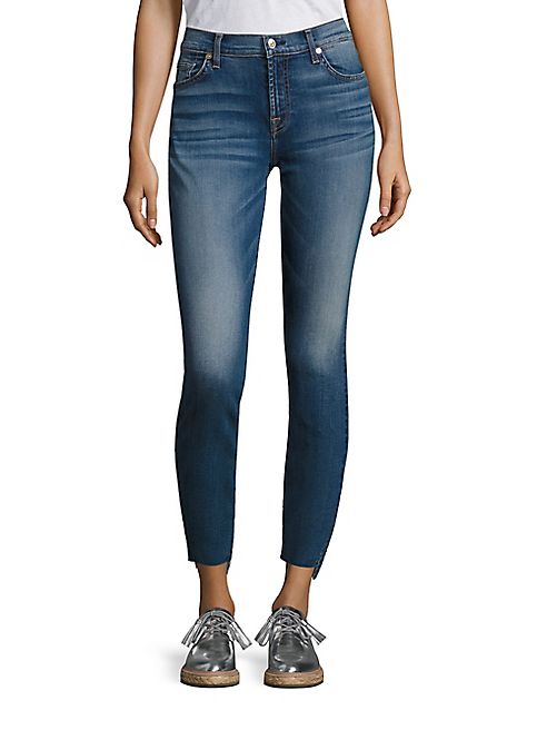 7 For All Mankind - Step Hem Skinny Ankle Jeans