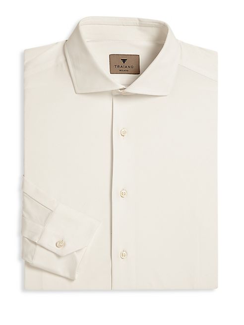 Saks Fifth Avenue x Traiano - Solid Stretch Dress Shirt