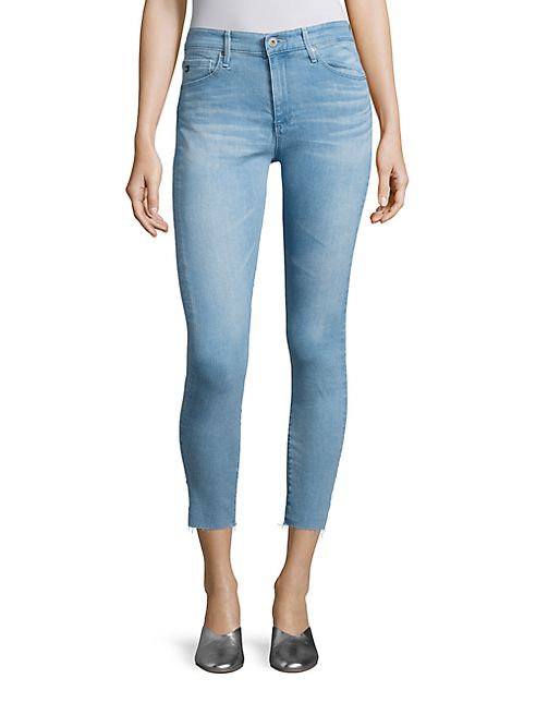 AG - Farrah High-Rise Cropped Skinny Jeans