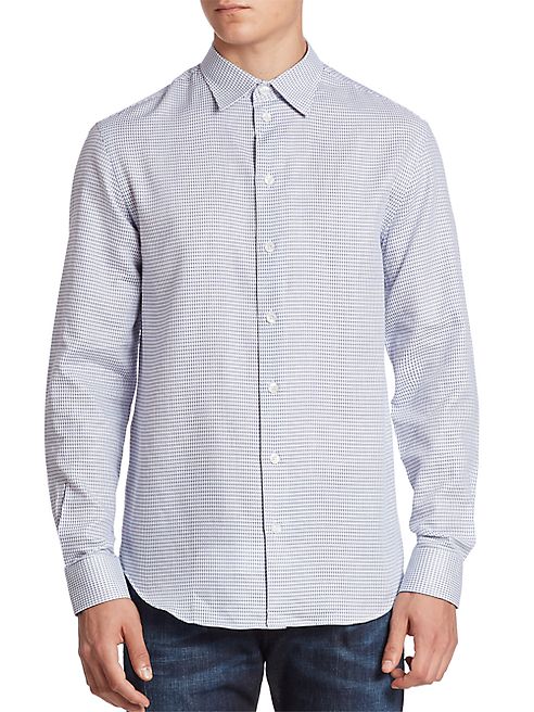 Armani Collezioni - 3D Neat Button-Down Shirt