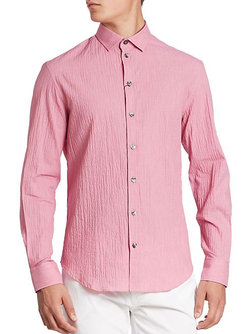 Armani Collezioni - Seersucker Stretch Sport Shirt