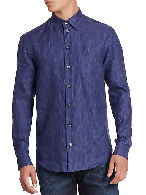 Armani Collezioni - Linen & Cotton Sport Shirt