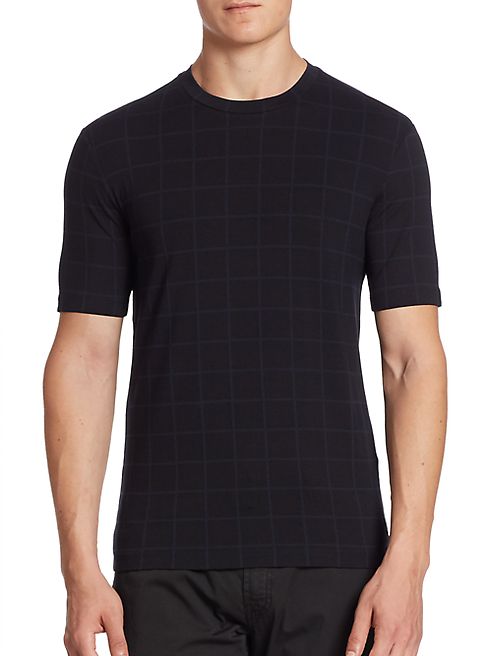 Armani Collezioni - Striped Grid Tee