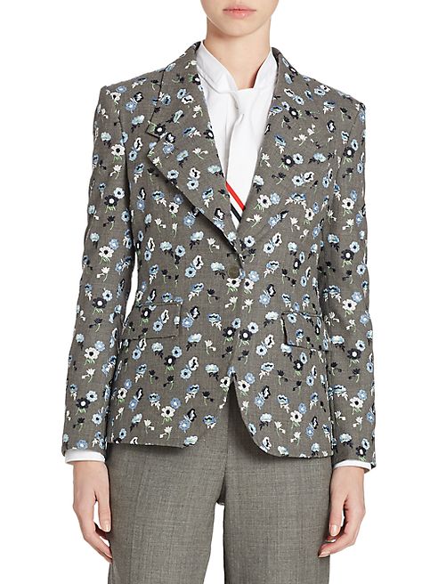 Thom Browne - Floral Embroidered Jacket