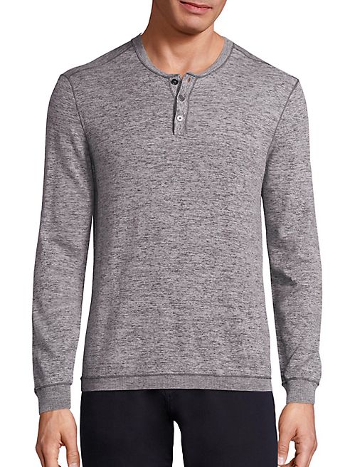 John Varvatos Star USA - Cotton Heathered Henley