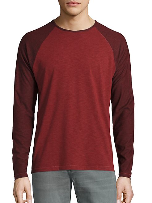 John Varvatos Star USA - Cotton Blend Raglan Tee