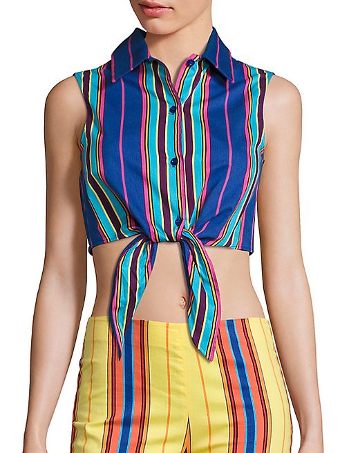 Moschino - Sleeveless Tie Front Top