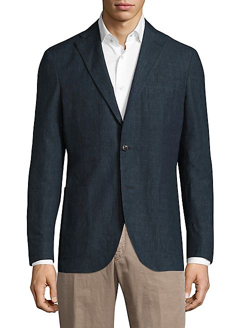 Boglioli - Micro Plaid Wool Blazer