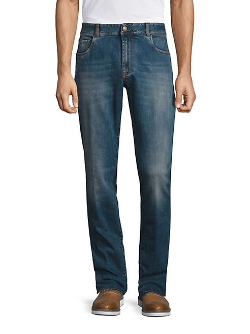 Boglioli - Regular-Fit Washed Jeans