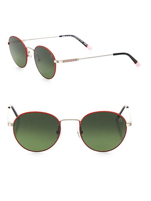 Etnia Barcelona - Vintage Le Marais Sun 49MM Multi-Toned Round Sunglasses