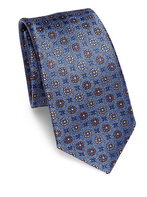 Saks Fifth Avenue Collection - Medallion Silk Tie