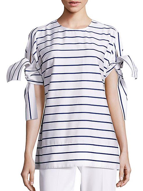 Aquilano Rimondi - Striped Tie Top