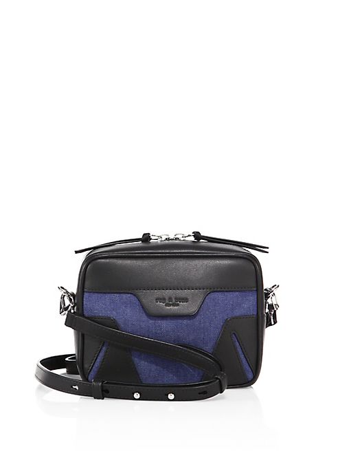 Rag & Bone - Mini Flight Leather & Denim Camera Bag