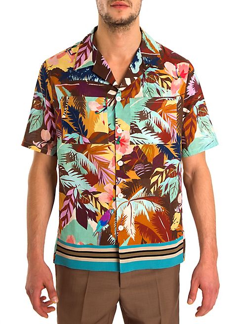 Valentino - Tropical Button-Down Shirt