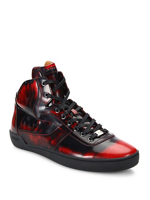 Bally - Eroy Shiny Fume Leather Sneakers