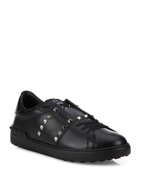 Valentino - Rockstud Untitled   Leather Sneakers