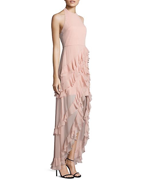 Alice + Olivia - Carma Ruffle Hi-Lo Gown