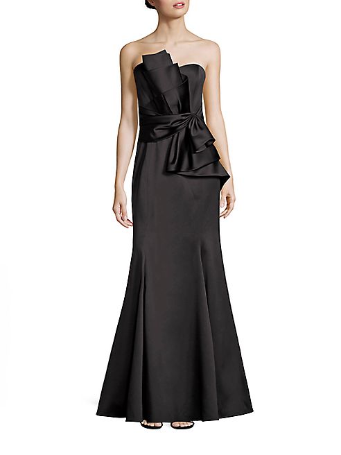 Badgley Mischka - Strapless Bow Gown