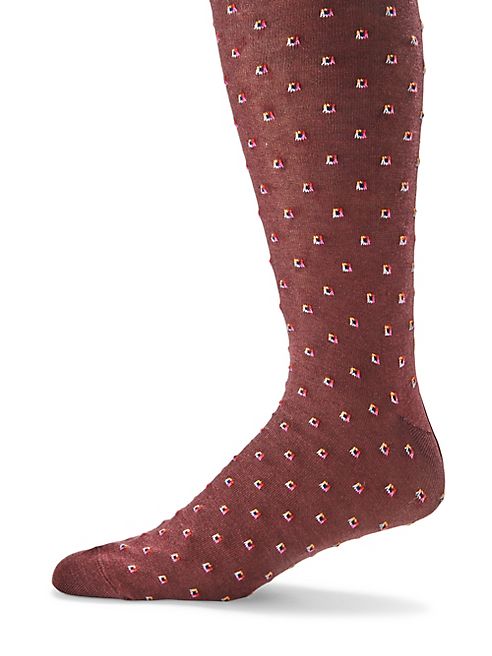 Saks Fifth Avenue Collection - Tiny Tiles Socks