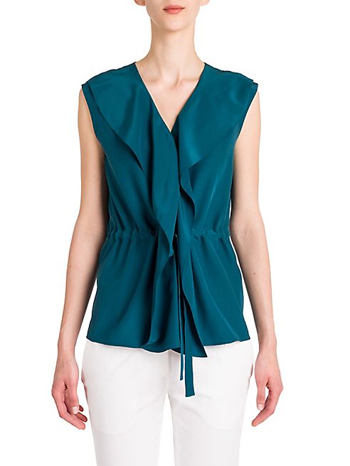 Jil Sander - Sleeveless Silk Blouse