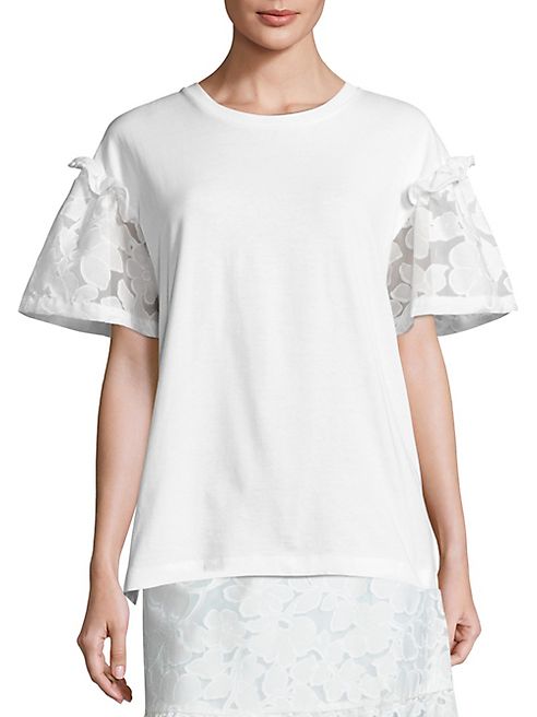 Mother of Pearl - Rex Lace Sleeve Tee