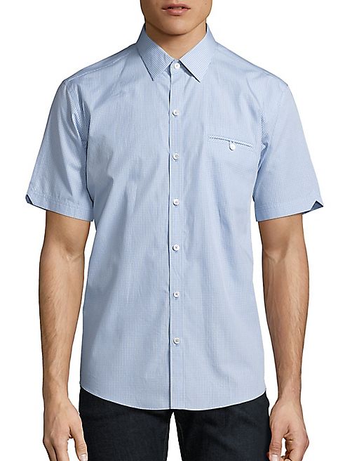 Zachary Prell - Micro-Check Button-Down Shirt