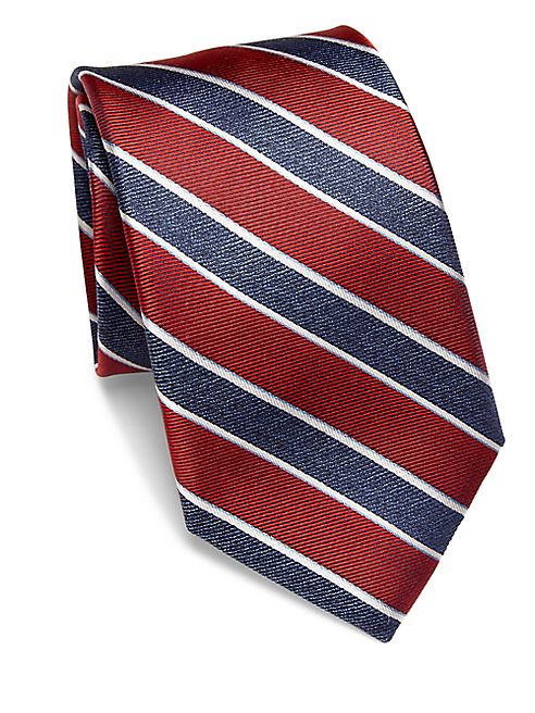 Saks Fifth Avenue Collection - Striped Silk Tie