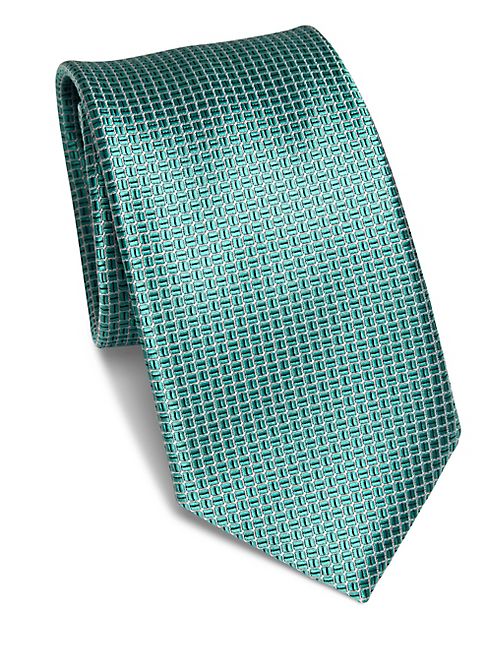 Saks Fifth Avenue Collection - Grid Patterned Tie