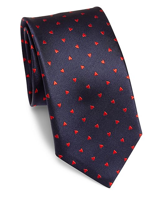 Saks Fifth Avenue Collection - Heart Silk Tie