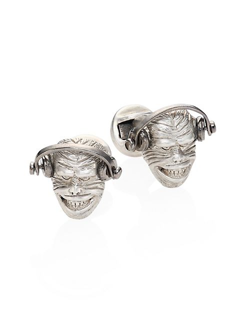 Saks Fifth Avenue Collection - Rhodium-Plated Monkey Head Cuff Links