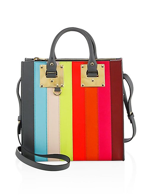 Sophie Hulme - Albion Square Rainbow Leather Tote