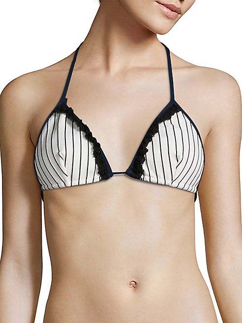 Jonathan Simkhai - Oxford Triangle Bikini Top