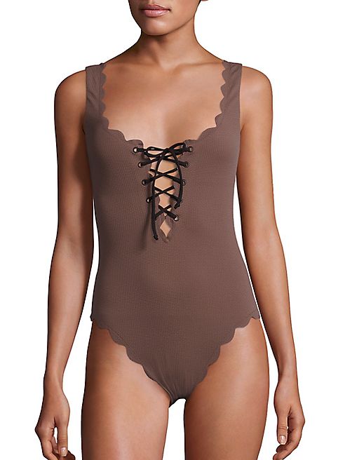 Marysia - Palm Springs One-Piece Lace-Up Maillot