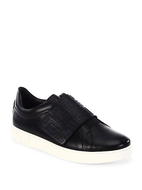 Versace - Greca Leather Low-Top Sneakers