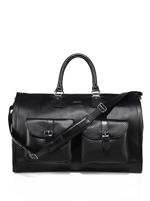 hook + ALBERT - Perforated Leather Garment Weekender Bag