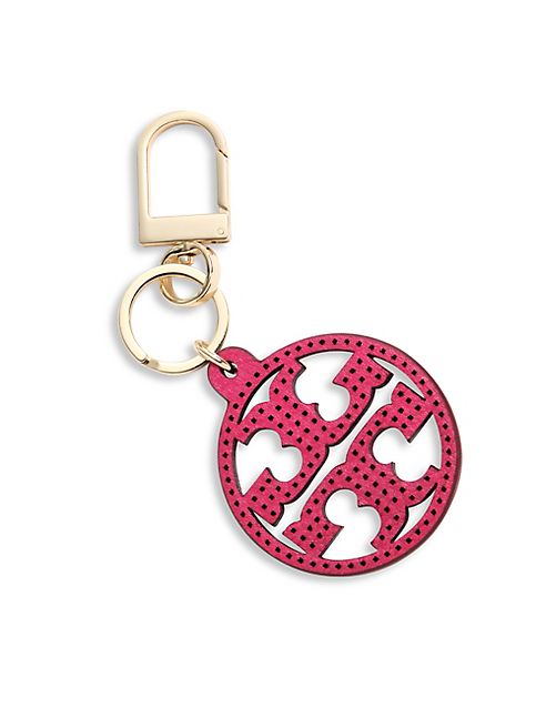 Tory Burch - Perforated Leather Logo Keychain