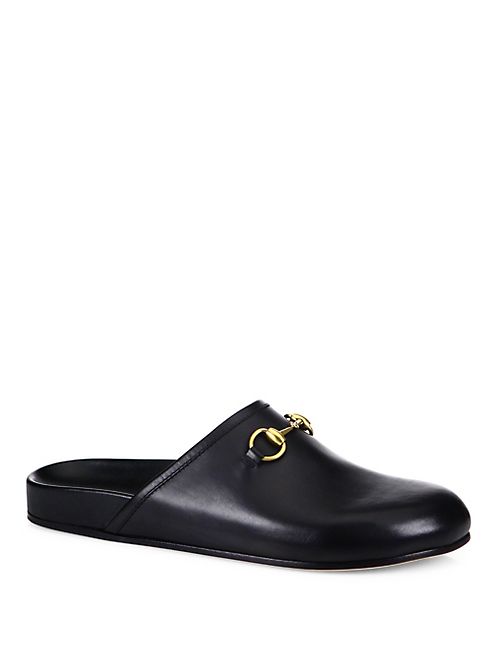 Gucci - Horse Bit Leather Clogs