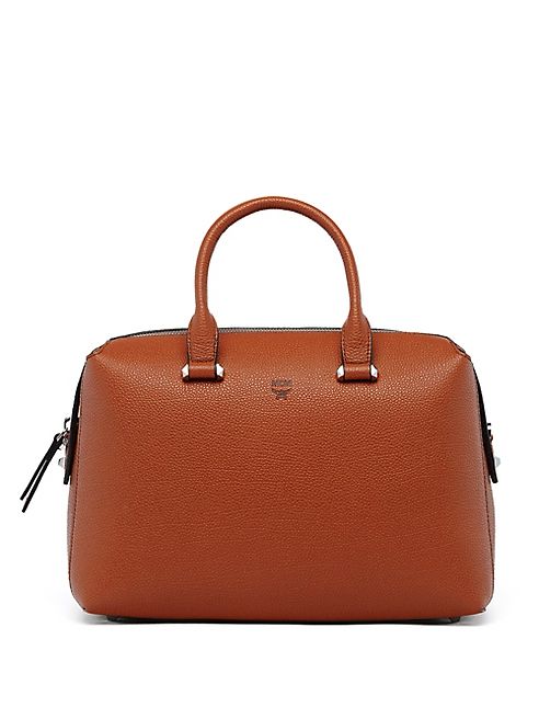 MCM - Ella Boston Leather Bowler Bag