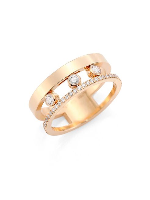 Messika - Move Romane Diamond & 18K Rose Gold Ring